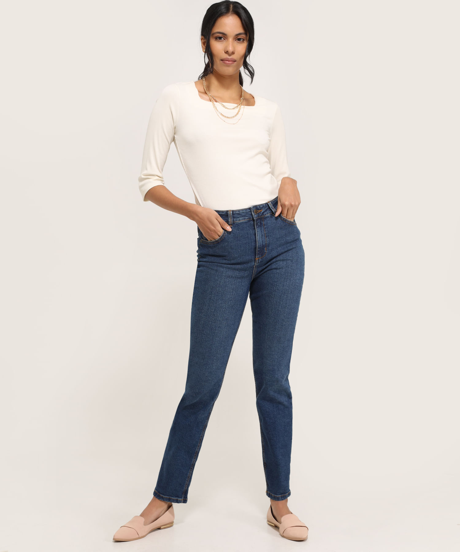 Jeans De Mujer, Regular, Medio - Patprimo