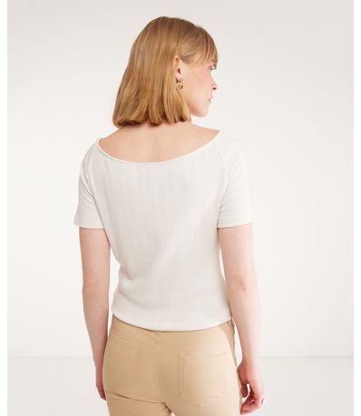 Mamatayoe Alba Camiseta, Blanco Roto, L para Mujer : : Moda
