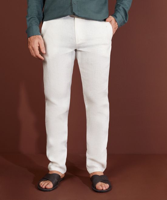 Pantalón blanco algodón Nepal chico