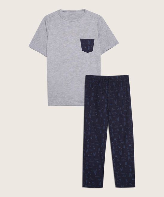 Pijama para niño azul oscuro - Pijamas Topacio