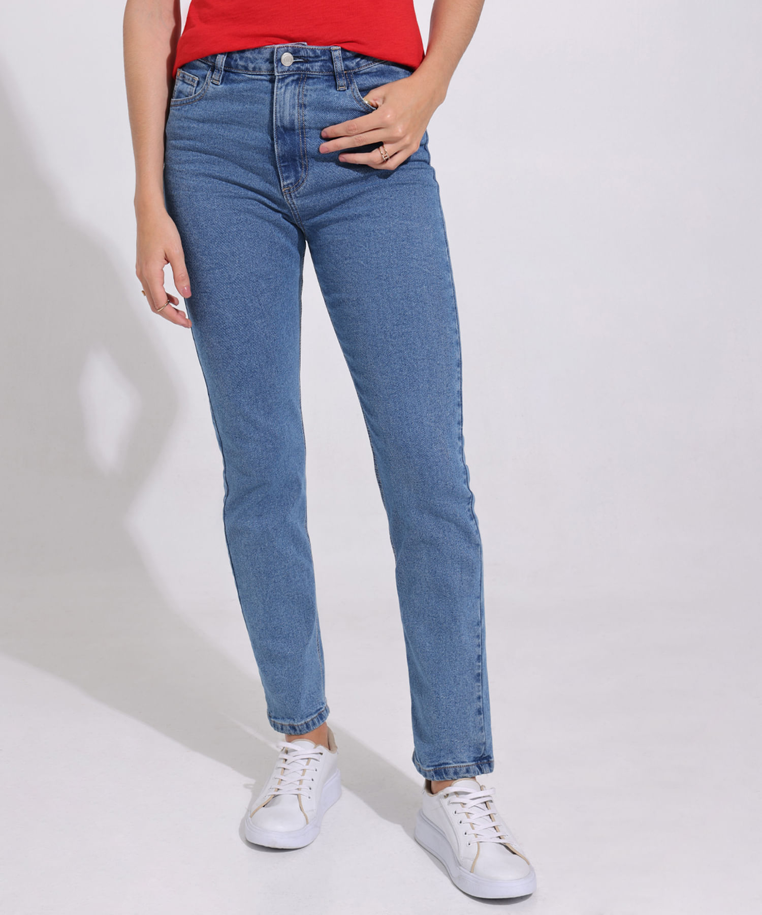 Jeans De Mujer, Silueta Regular, Tono Oscuro Clásico 30160210 - Patprimo