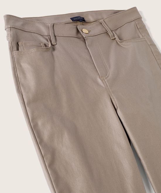 Pantalon Moda Unicolor, Pretina Resortada En Lino, Lineas 30071630