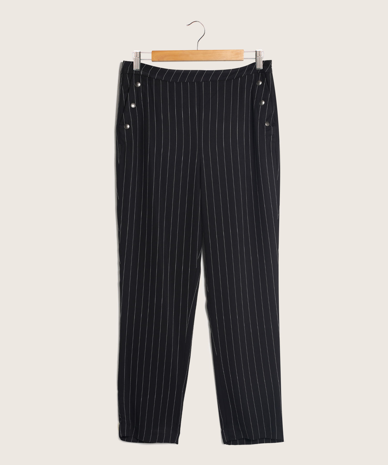 VMLIVA Tiro alto Pantalones | Negro | Vero Moda®