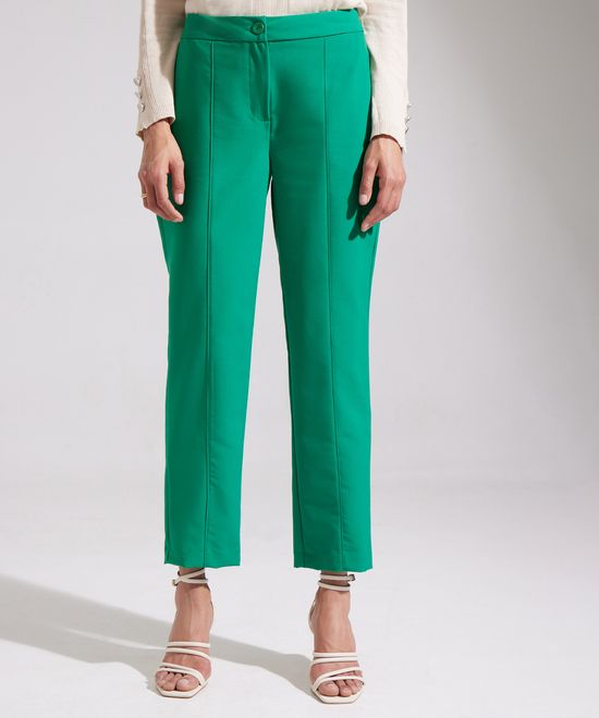 Pantalón fluído - verde de Mujer — Cuatroases