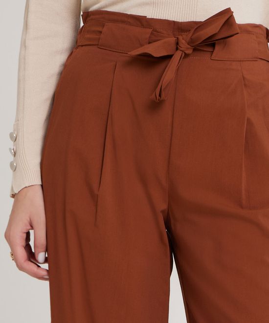 Pantalón en Lino Unicolor para Mujer 34032