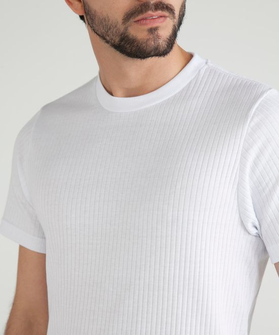 Camiseta Interior Para Hombre Con Cuello En V Y Manga Corta En Micro  Textura 44020028 - Patprimo