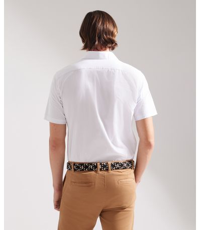 Camisa para Hombre Manga Corta Color Blanco IMP-78125