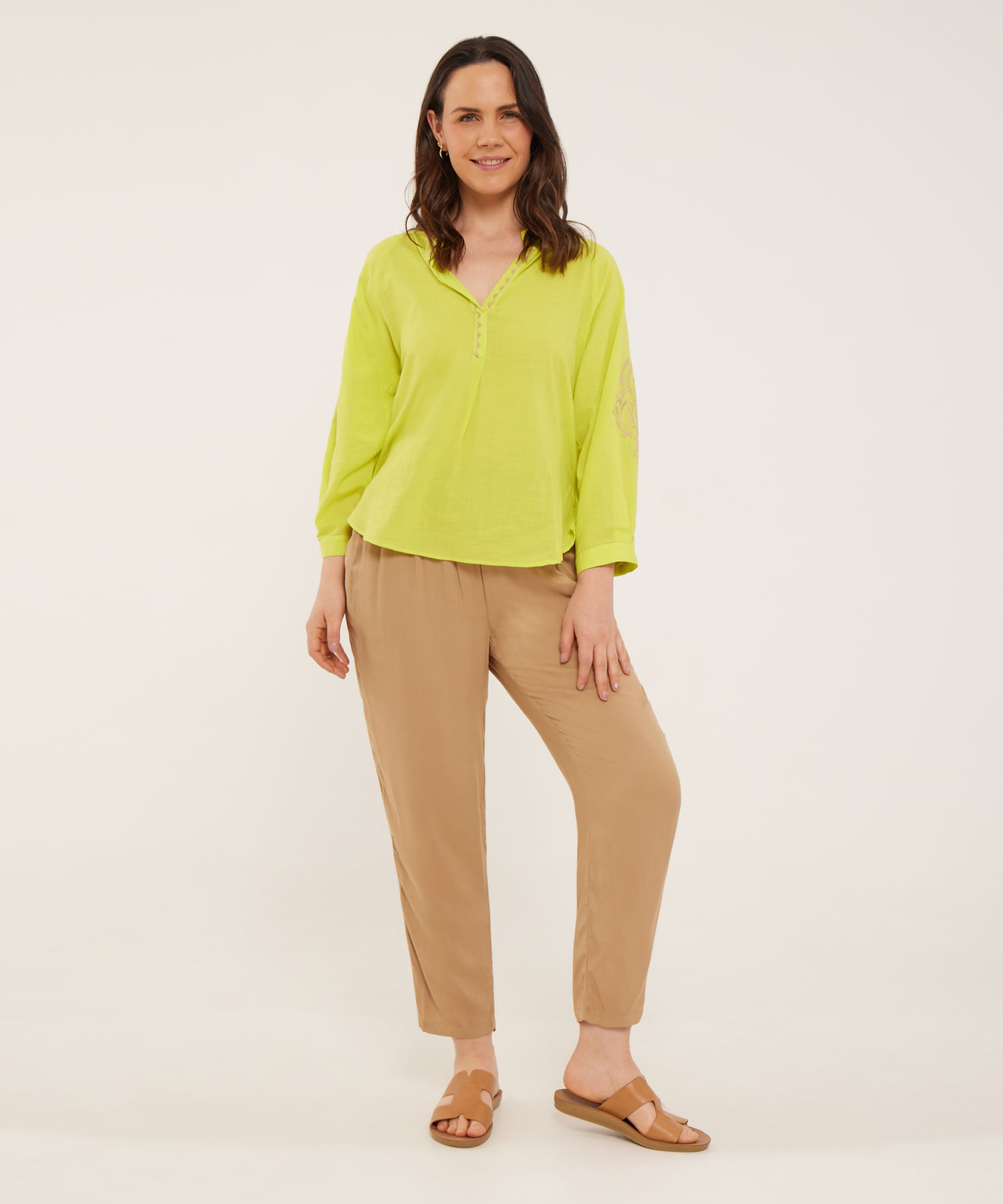 Pantalon Mujer Patprimo Jogger Verde Viscosa - Compra Ahora