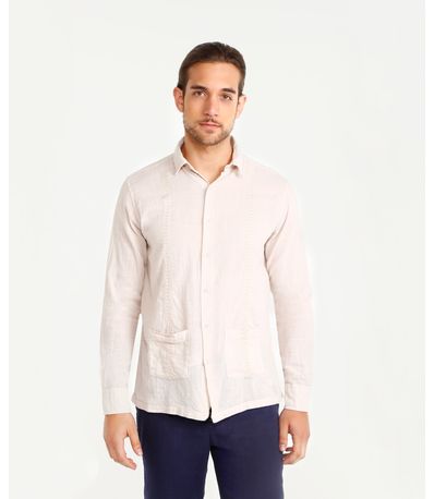 guayabera beige