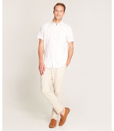 guayabera blanca manga corta