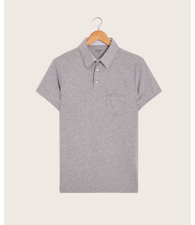 Camisa Tipo Polo De Hombre Con Bolsillo De Parche