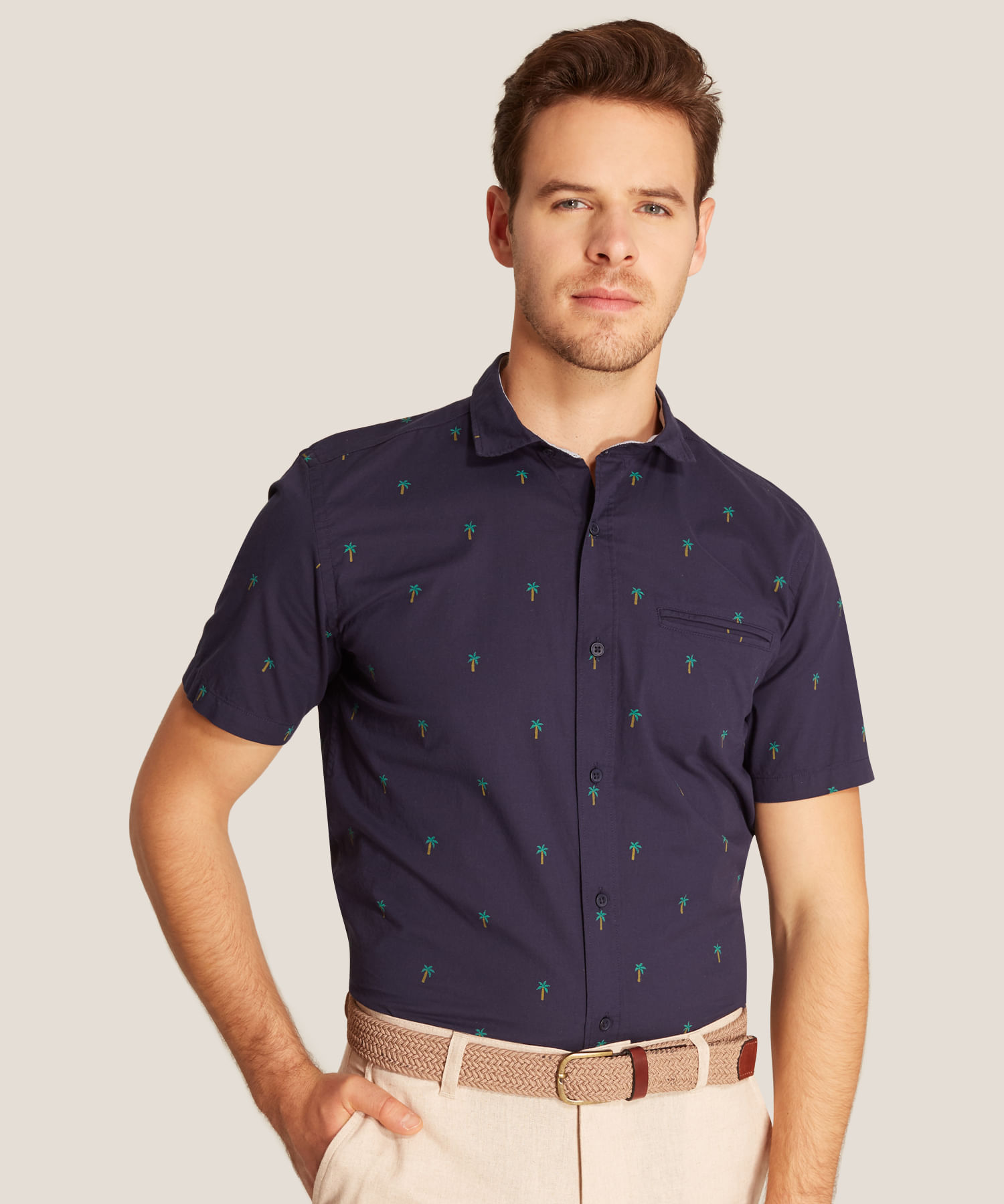 camisas azul oscuro