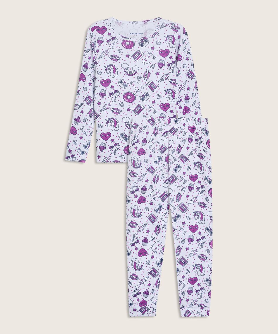 Pijama niña manga larga pantalon 86040016