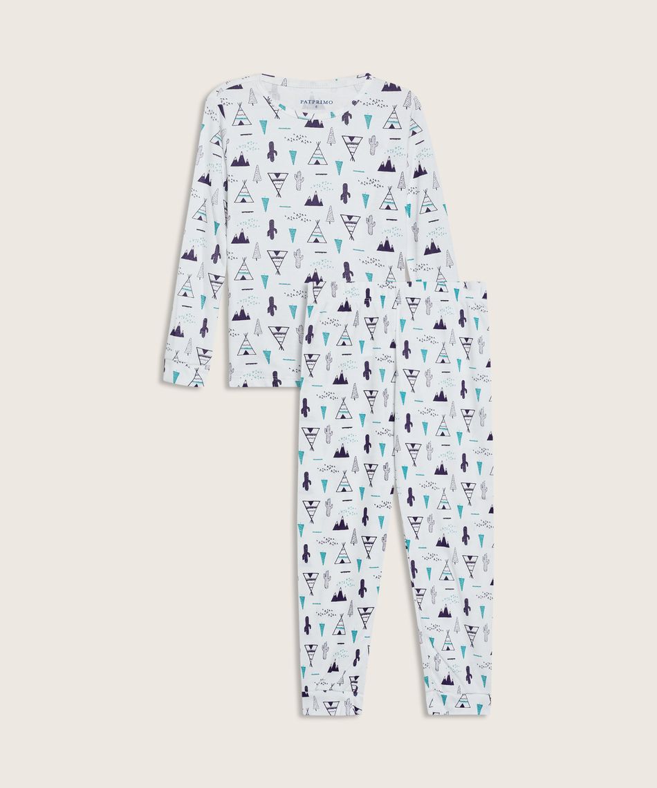 Bungalow emulsión crédito Pijama niña manga larga pantalon 86040016 - Patprimo