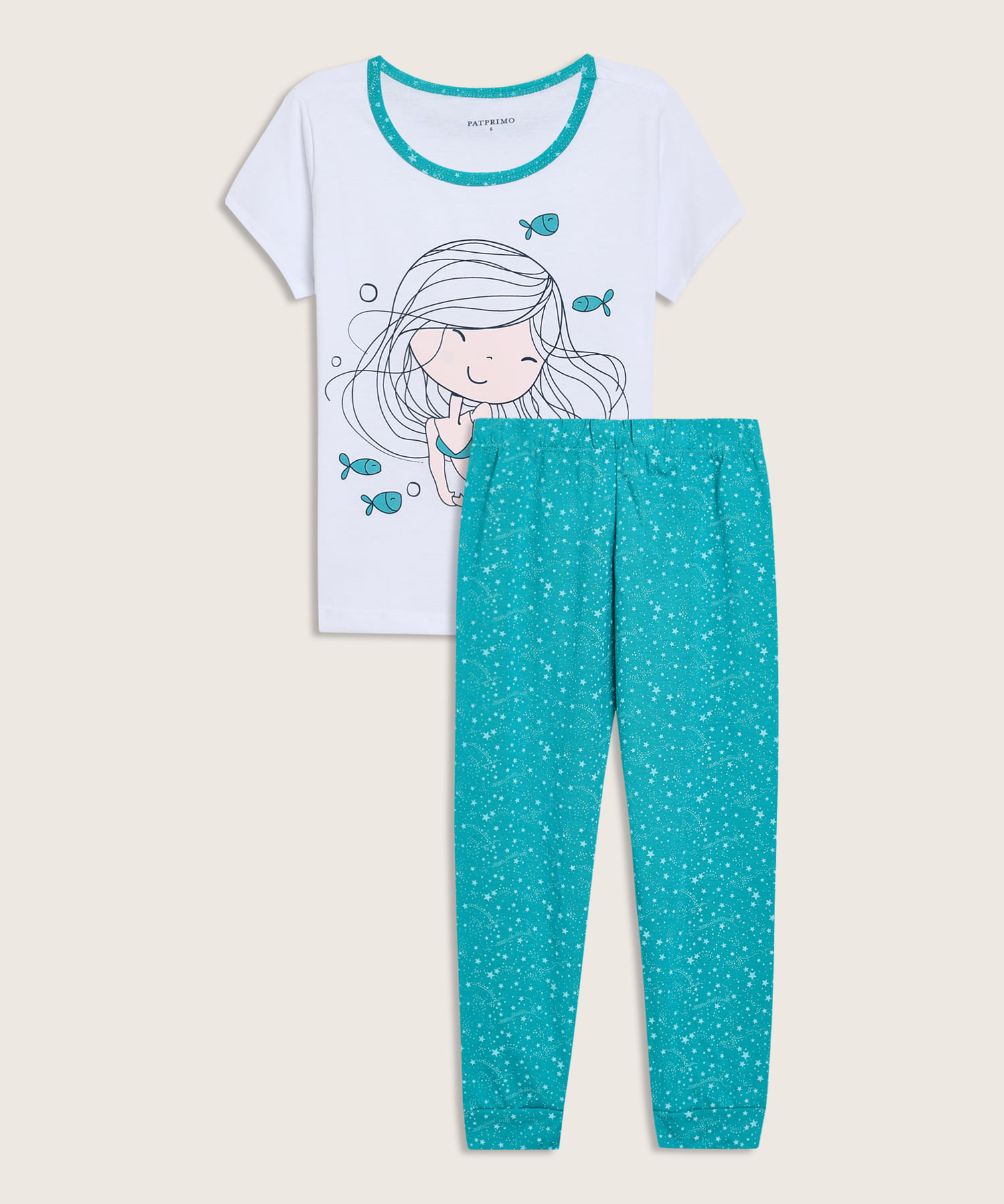 Pijama niña camiseta manga corta pantalon 86040017 - Patprimo